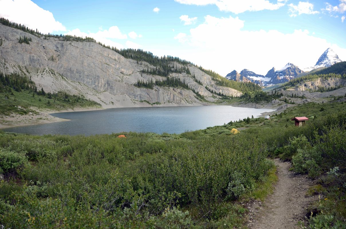 03 Lake Og With Mount Assiniboine Beyond On Hike To Mount Assiniboine